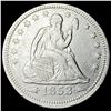 Image 1 : 1853 Arrows/Rays Seated Liberty Silver  Quarter CHOICE AU