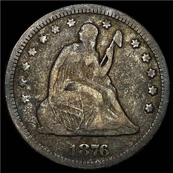 1876 Seated Liberty Quarter LIGHTLY  CIRCULATED