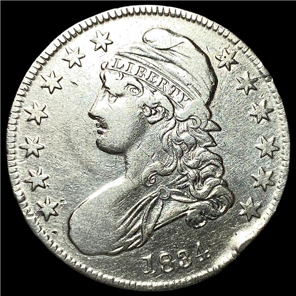 1834 Capped Bust Half Dollar NEARLY  UNCIRCULATED