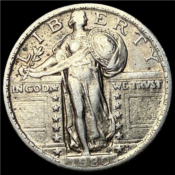 1920 Silver Standing Liberty Quarter CLOSELY  UNCIRCULATED