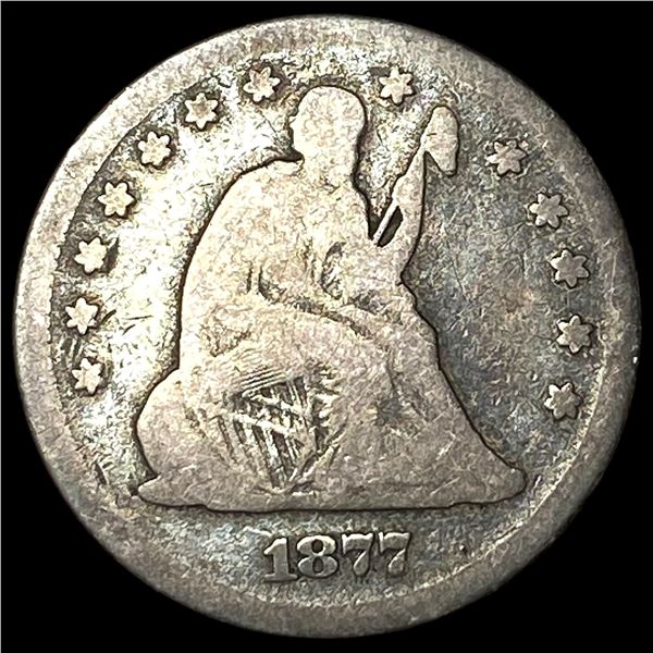 1877 Seated Liberty Quarter NICELY CIRCULATED