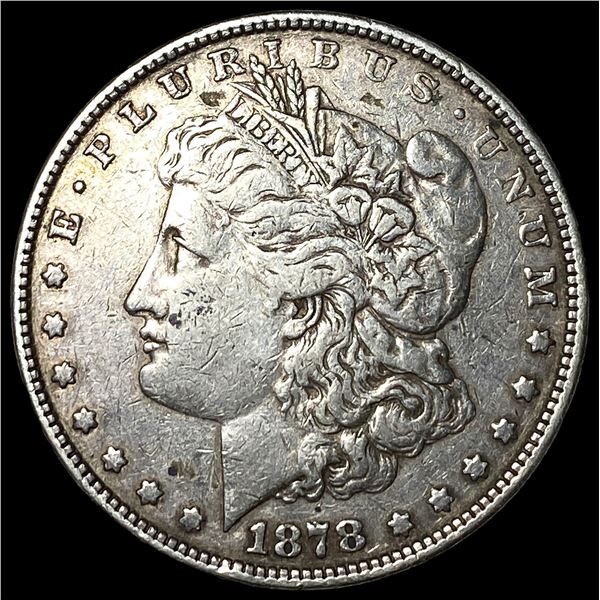 1878 8tf Silver Morgan Dollar NEARLY  UNCIRCULATED
