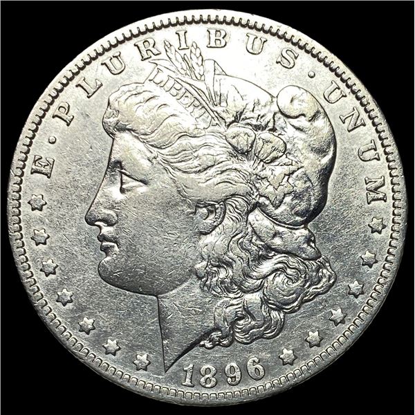 1896-O Silver Morgan Dollar ABOUT  UNCIRCULATED