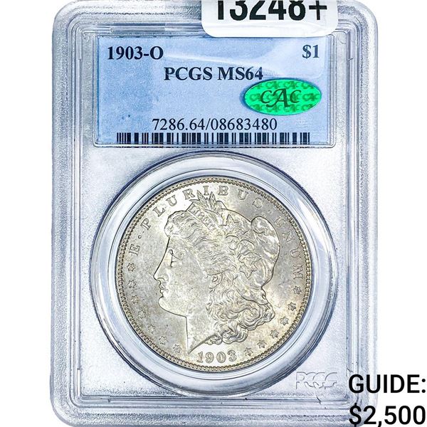1903-O CAC Morgan Silver Dollar PCGS MS64