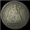 Image 1 : 1853 Arrows/Rays Seated Liberty Quarter LIGHTLY CIRCULATED