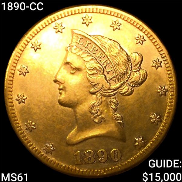 1890-CC $10 Gold Eagle UNCIRCULATED