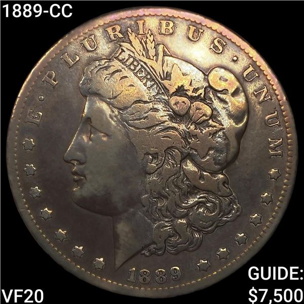 1889-CC Morgan Silver Dollar LIGHTLY CIRCULATED