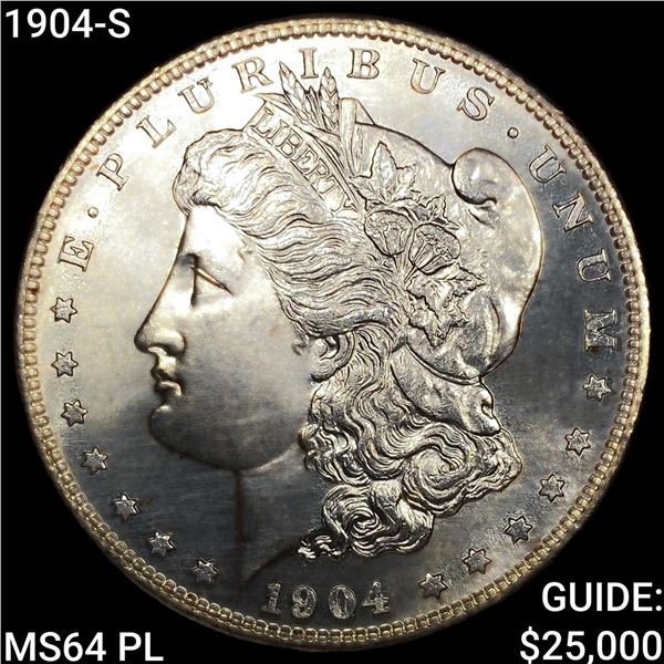 1904-S Morgan Silver Dollar CHOICE BU PL