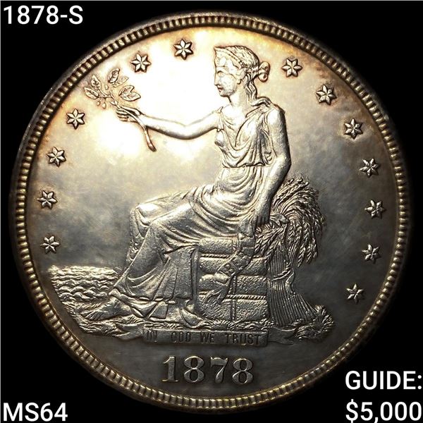 1878-S Silver Trade Dollar CHOICE BU