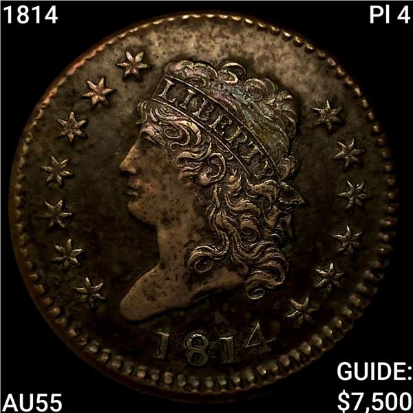 1814 Pl 4 Classic Head Large Cent HIGH GRADE