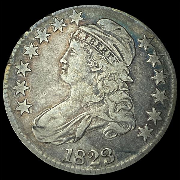 1823 Capped Bust Half Dollar LIGHTLY CIRCULATED