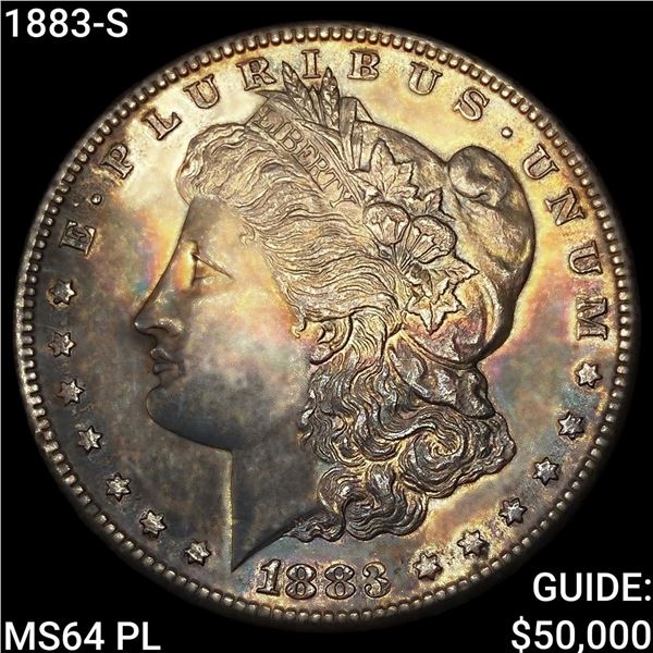 1883-S Morgan Silver Dollar CHOICE BU PL