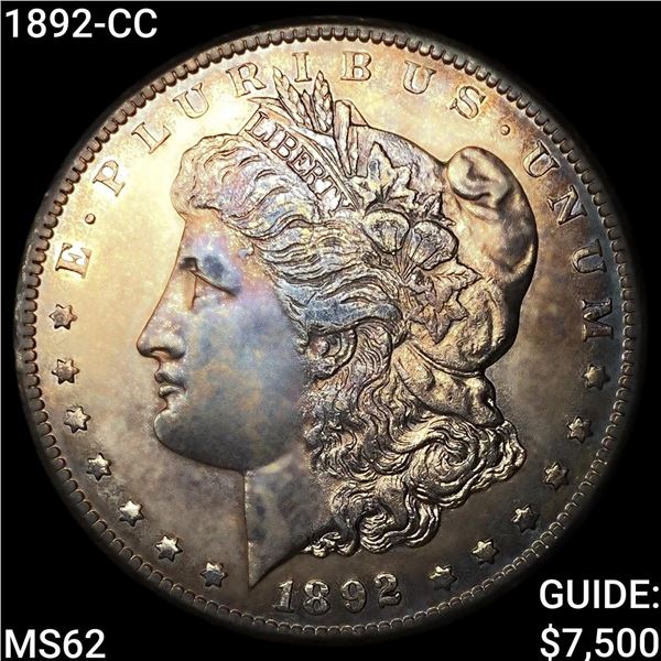 1892-CC Morgan Silver Dollar UNCIRCULATED