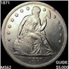 Image 1 : 1871 Seated Liberty Dollar UNCIRCULATED