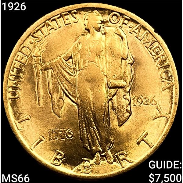 1926 Sesquincentennial $2.50 Gold Quarter Eagle GEM BU