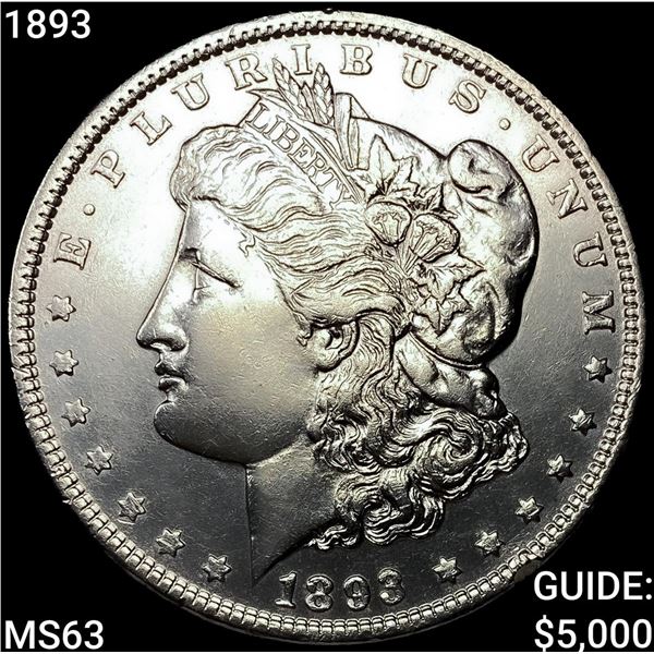 1893 Morgan Silver Dollar CHOICE BU