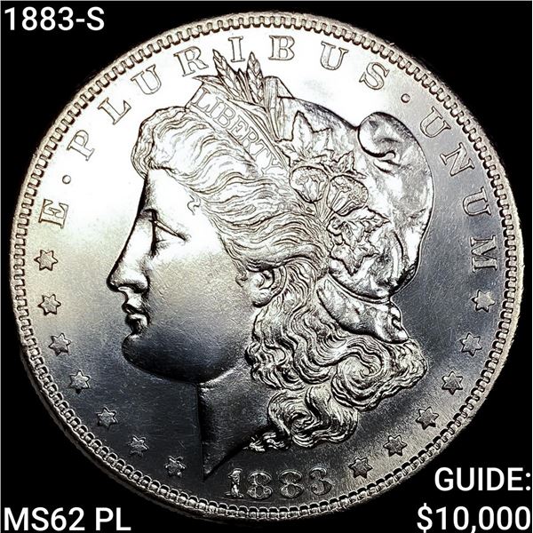 1883-S Morgan Silver Dollar UNCIRCULATED PL