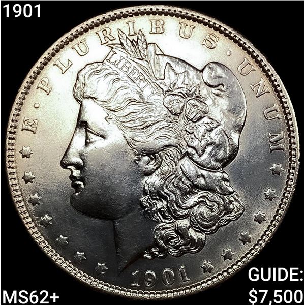 1901 Morgan Silver Dollar UNCIRCULATED +