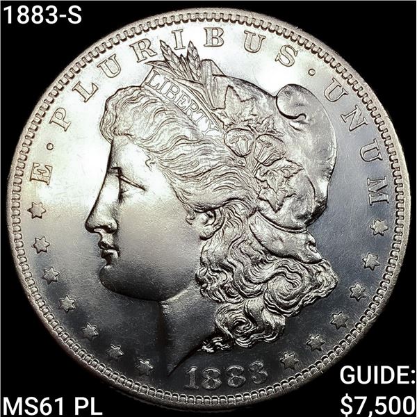 1883-S Morgan Silver Dollar UNCIRCULATED PL