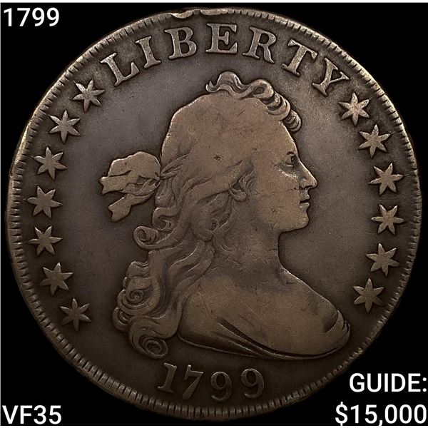 1799 Draped Bust Dollar ABOUT UNCIRCULATED