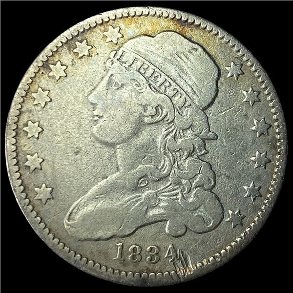 1834 Capped Bust Quarter CLOSELY UNCIRCULATED