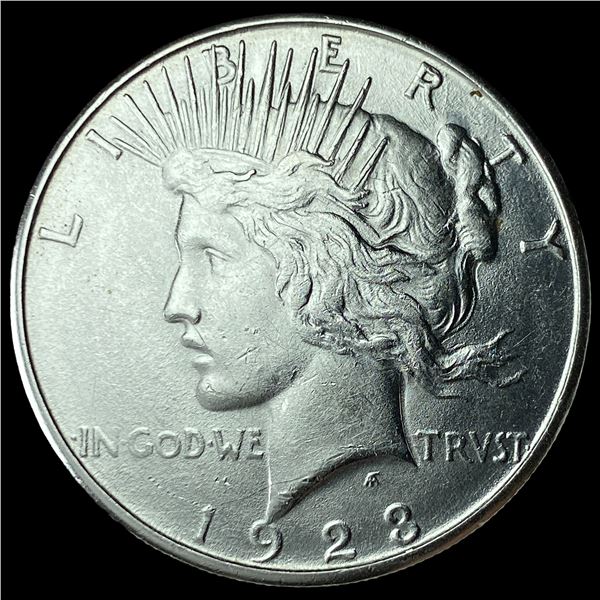 1923-S Silver Peace Dollar CHOICE AU