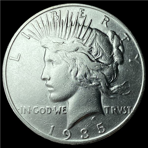 1935-S Silver Peace Dollar CHOICE AU