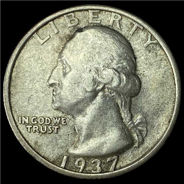 1937-S Silver Washington Quarter UNCIRCULATED