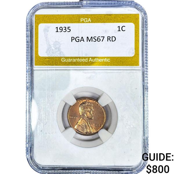 1935 Wheat Cent PGA MS67 RD