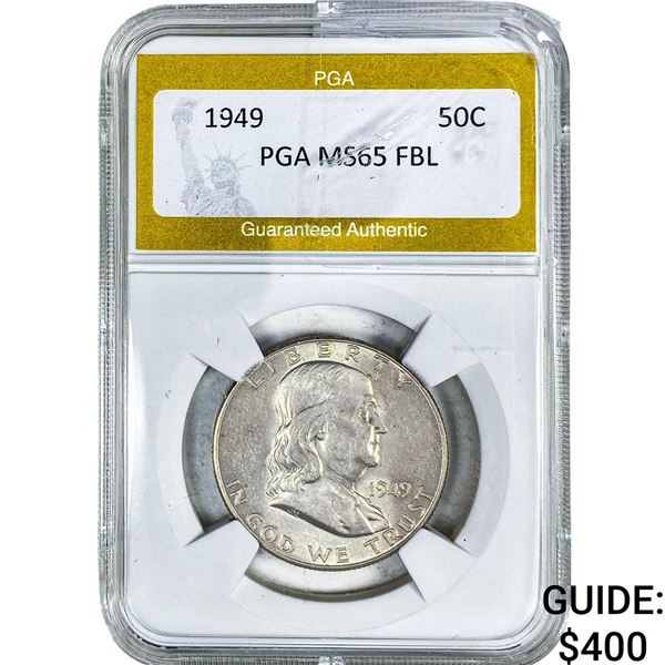1949 Franklin Half Dollar PGA MS65