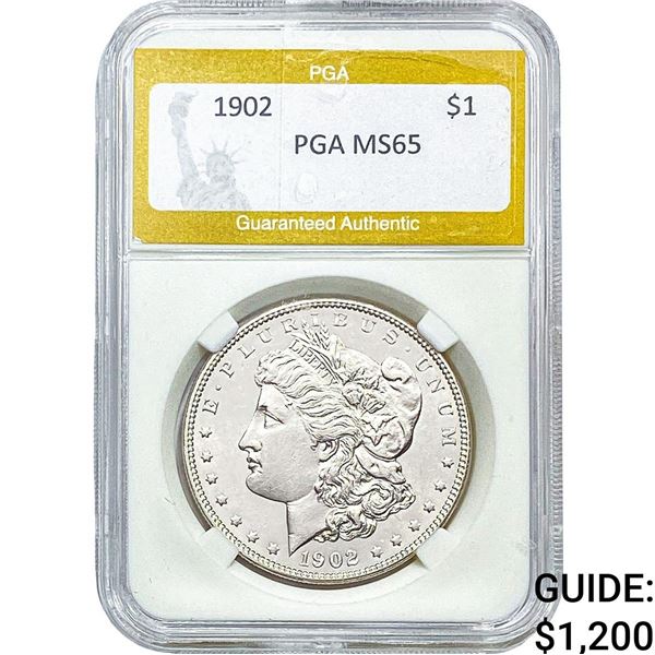 1902 Morgan Silver Dollar PGA MS65