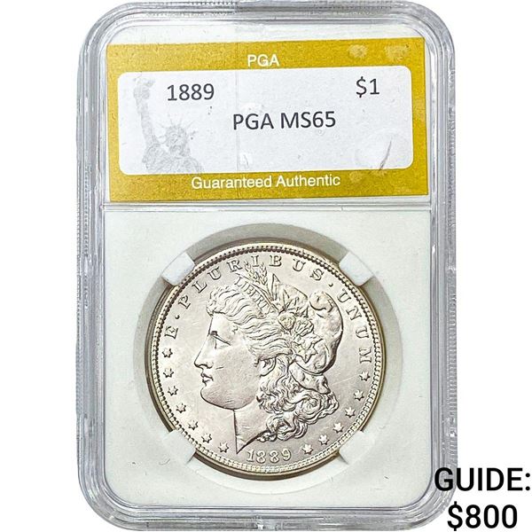 1889 Morgan Silver Dollar PGA MS65