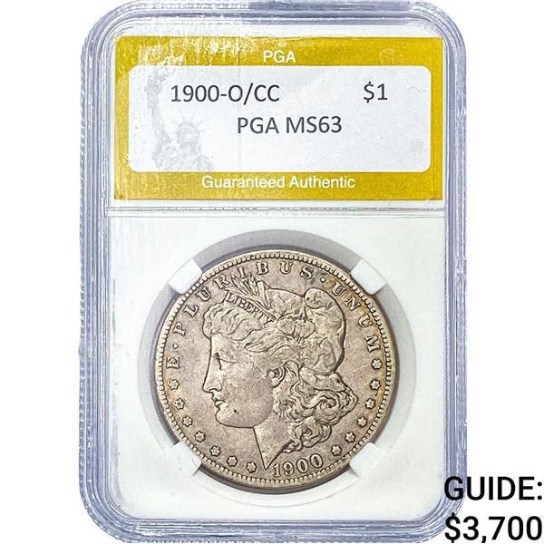 1900-O/CC Morgan Silver Dollar PGA MS63