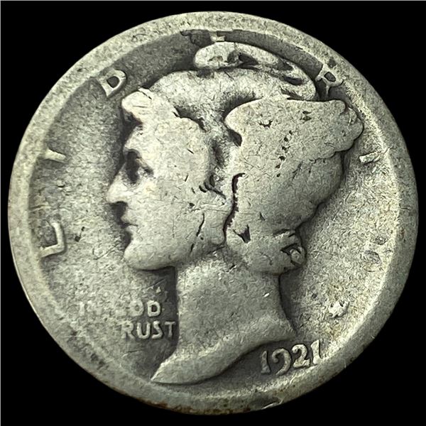 1921-D Silver Mercury Dime CHOICE BU
