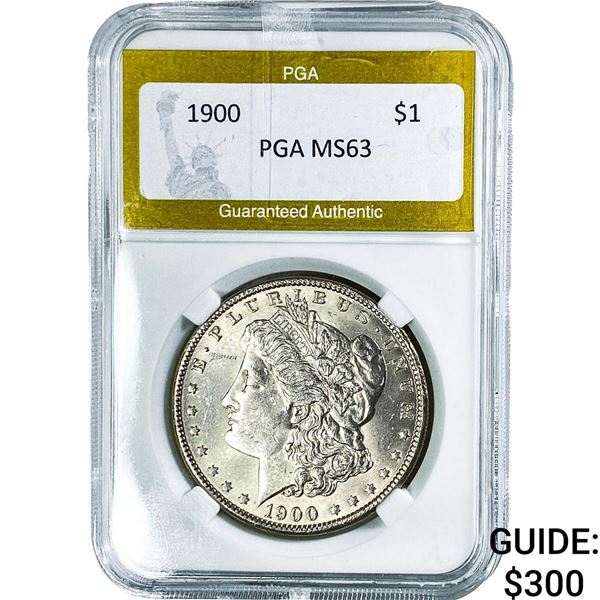 1900 Morgan Silver Dollar PGA MS63
