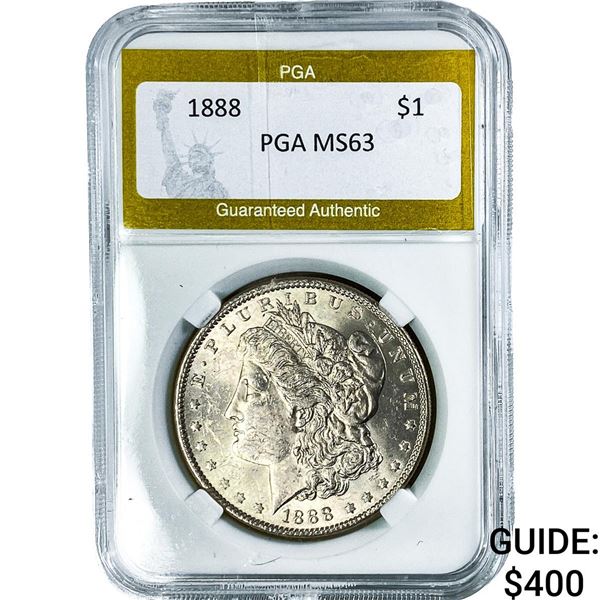 1888 Morgan Silver Dollar PGA MS63
