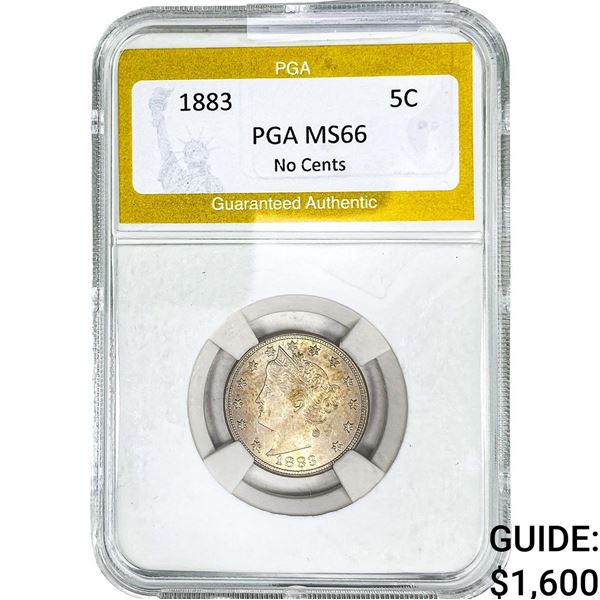 1883 Liberty Victory Nickel PGA MS66 No Cents