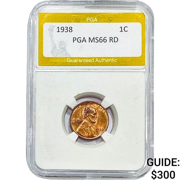1938 Wheat Cent PGA MS66 RD