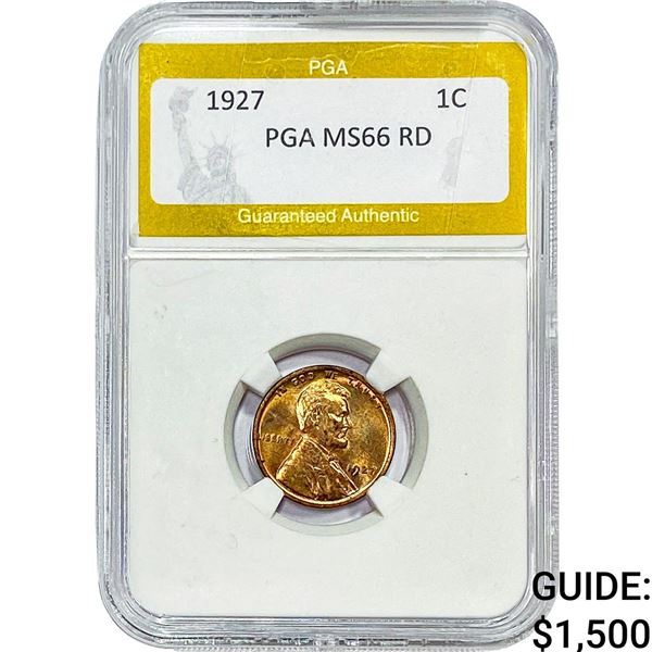 1927 Wheat Cent PGA MS66 RD