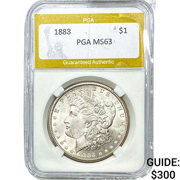 1883 Morgan Silver Dollar PGA MS63