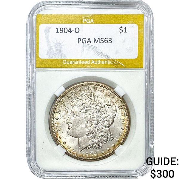 1904-O Morgan Silver Dollar PGA MS63