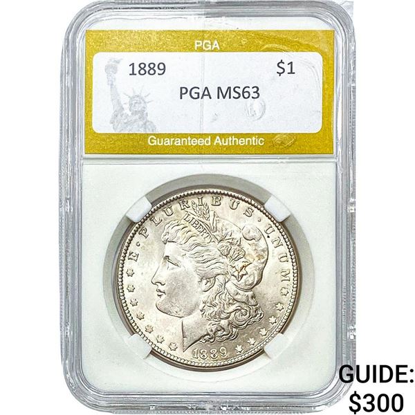1889 Morgan Silver Dollar PGA MS63