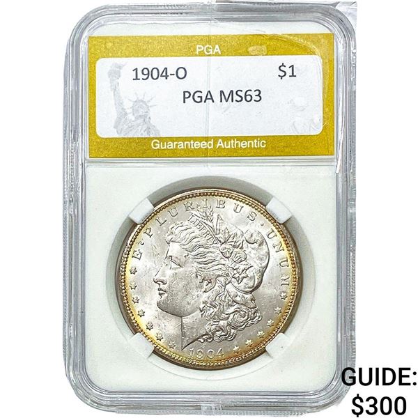 1904-O Morgan Silver Dollar PGA MS63