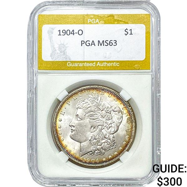1904-O Morgan Silver Dollar PGA MS63