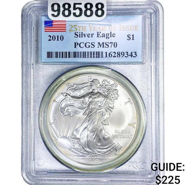 2010 Silver Eagle PCGS MS70