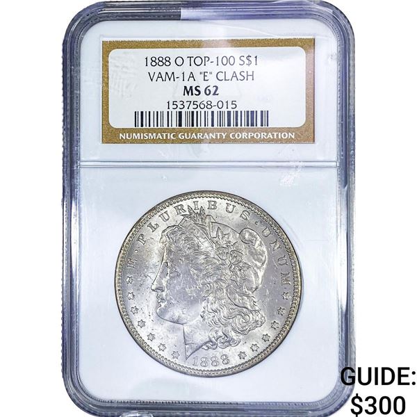 1888-O Morgan Silver Dollar NGC MS62