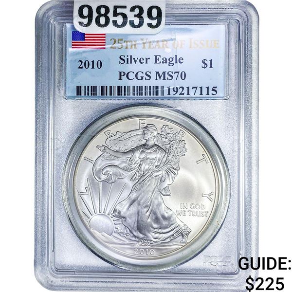 2010 Silver Eagle PCGS MS70