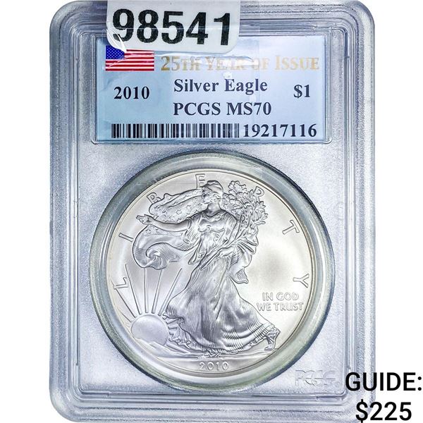 2010 Silver Eagle PCGS MS70