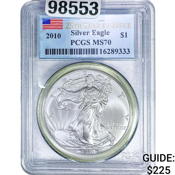 2010 Silver Eagle PCGS MS70