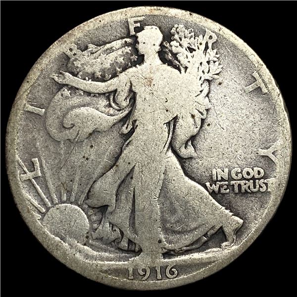 1916 Walking Liberty Half Dollar NICELY CIRCULATED
